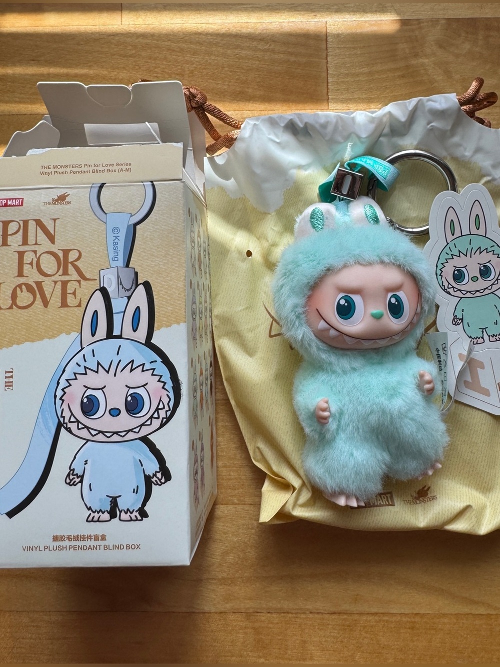 AUTHENTIC The Monster Labubu Pin for Love Series | Letter I